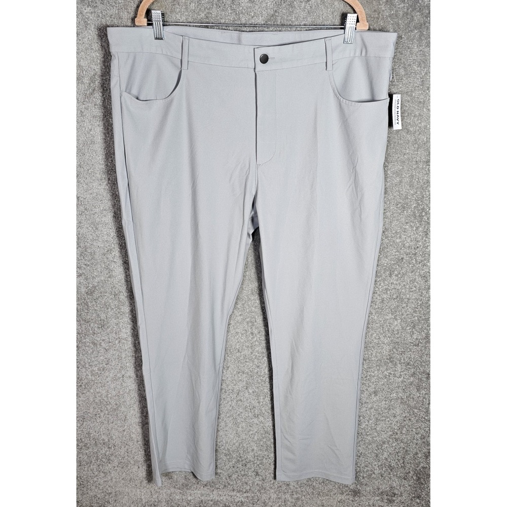 Old Navy Active Tech Hybrid Slim Pants Mens Size 42x30 Gray Stretch Pockets‎ NWT